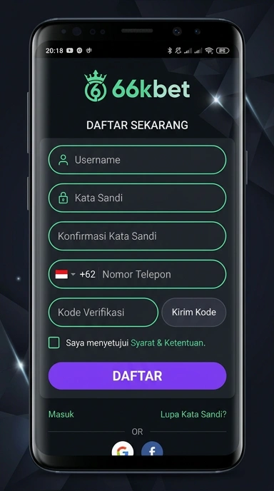 Panduan Registrasi Akun Baru 66kbet untuk Android
