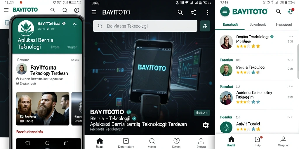 Tampilan antarmuka utama aplikasi BAYITOTO yang informatif.
