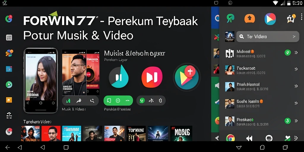Tampilan antarmuka aplikasi FORWIN77 saat merekam layar.