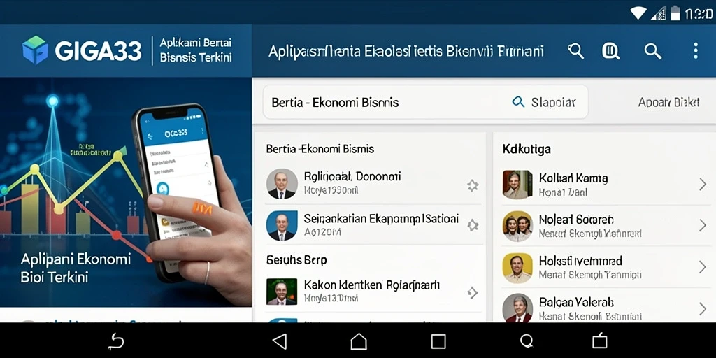 Antarmuka GIGA33 yang informatif dan menarik.