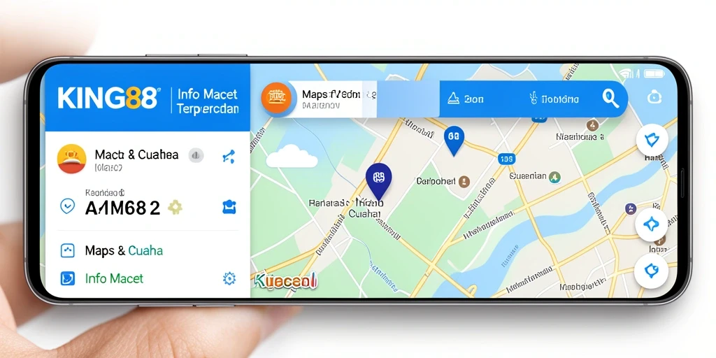 Tampilan antarmuka aplikasi KING88 dengan fungsi Info Macet yang intuitif.