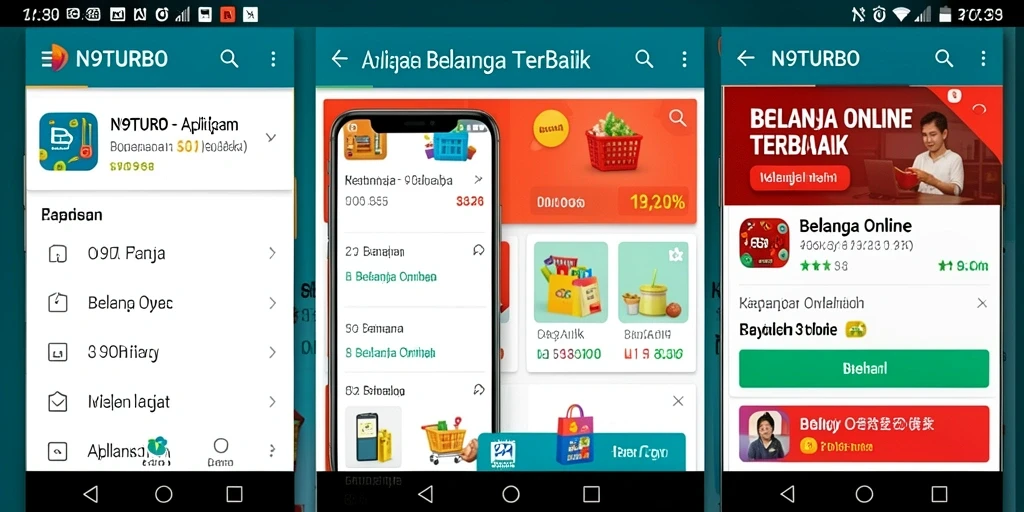 Tampilan antarmuka utama N9TURBO yang user-friendly dan menarik.
