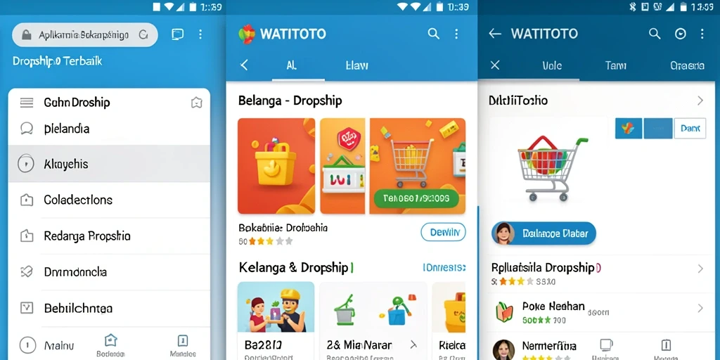 Tampilan antarmuka WATITOTO yang sederhana dan menarik.
